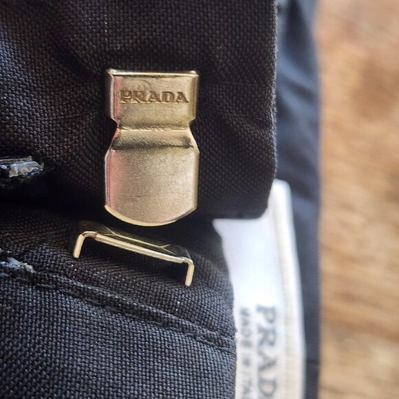 Prada Pants Womens IT 40 Black Straight Leg Dress Trousers Made in Italy Classic - Picture 5 of 13